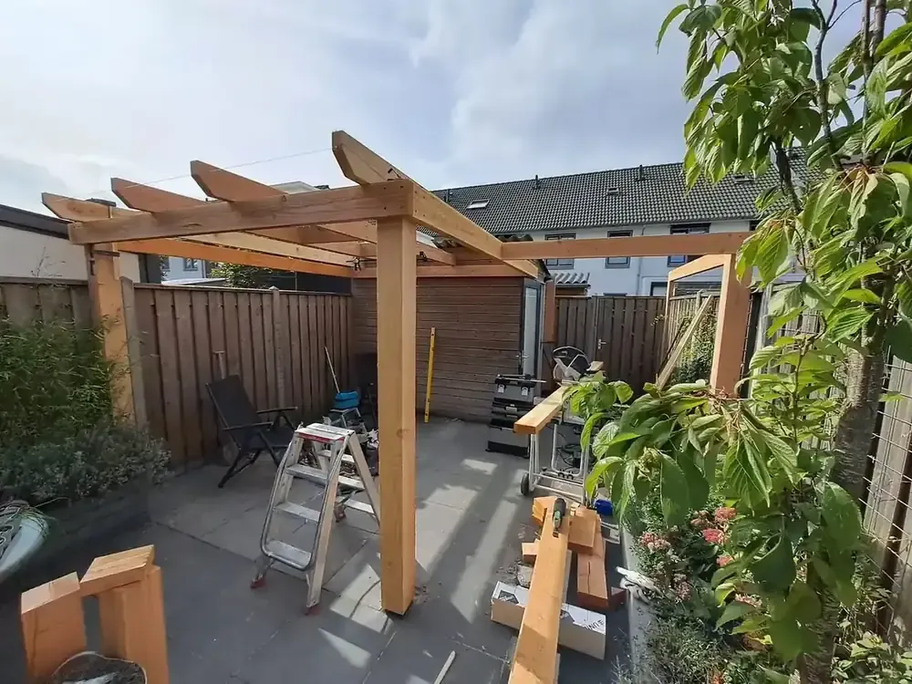Houten veranda